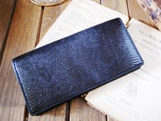 リザード長財布