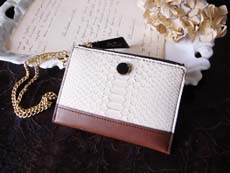 ヘビ革カードケース