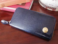 リザード長財布