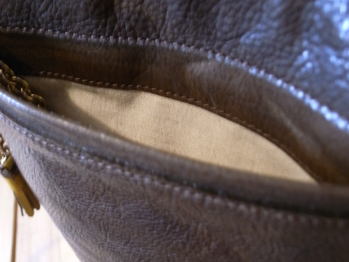 ハンドメイドレザーショルダーバッグ