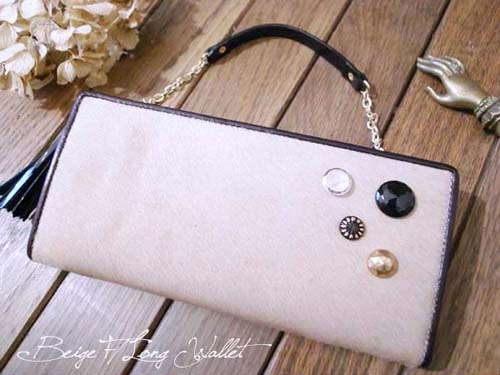 ハラコ　ファスナーウォレット