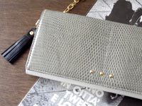 リザード革長財布