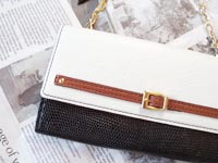 ゴード革のミニ長財布