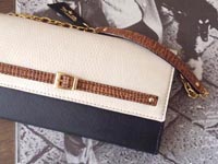 リザード革ミニ長財布