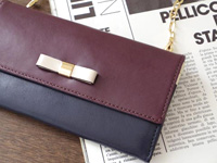 パープルミニ長財布